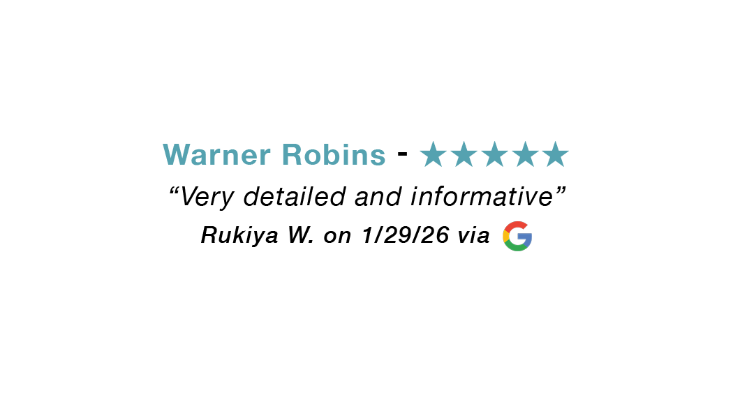 Warner Robins five-star review