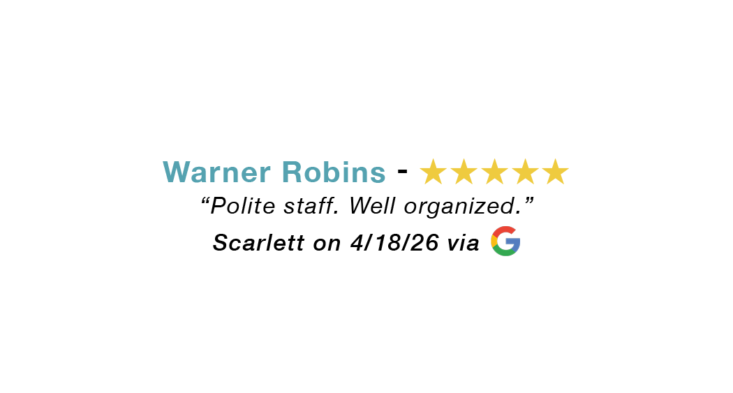 5-star Google review for our Warner Robins allergy clinic: Polite staff. Well organized.