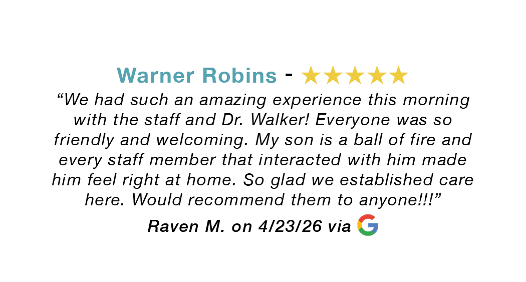 Five-star review. Amazing experience with staff and Dr. Walker! So friendly and welcoming. Recommend to anyone!