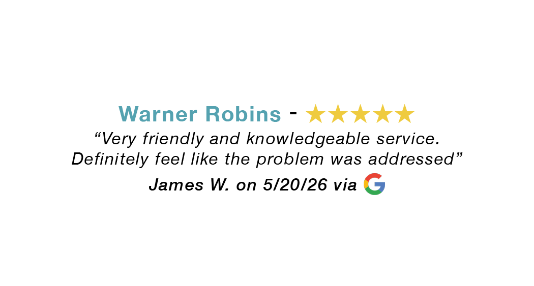 5-star Google review for our Warner Robins allergy clinic: Very friendly and knowledgeable service. Definitely feel like the problem was addresse