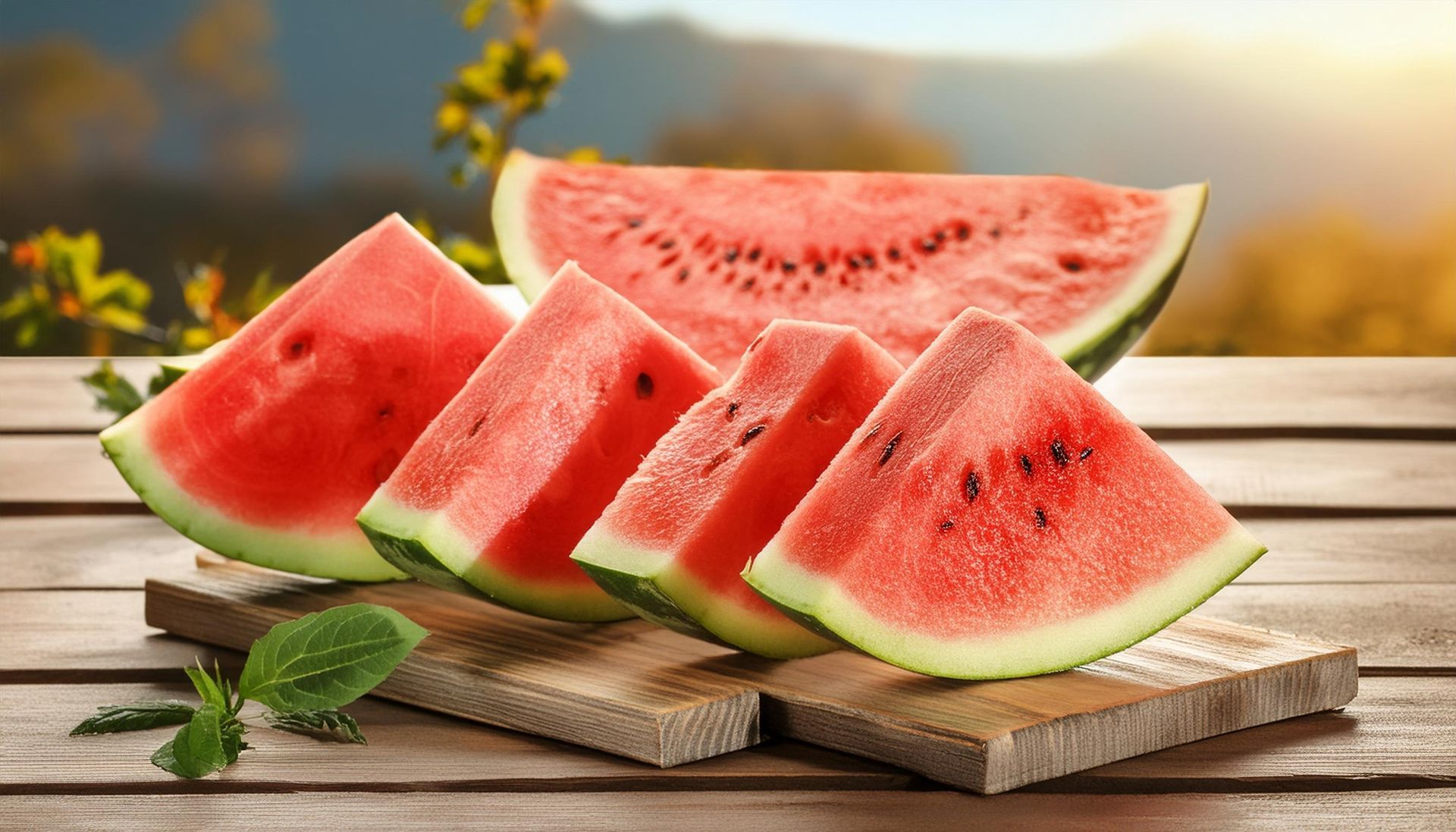 watermelon slices