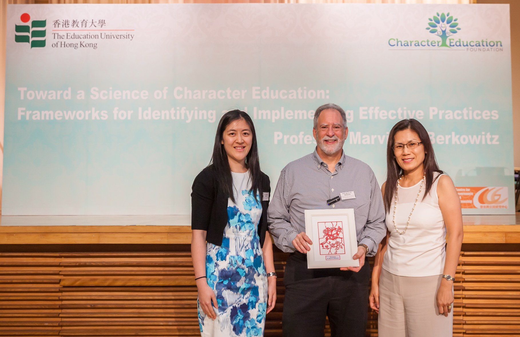 Professor Marvin W. Berkowitz Presentation and talk at The Education University of Hong Kong
