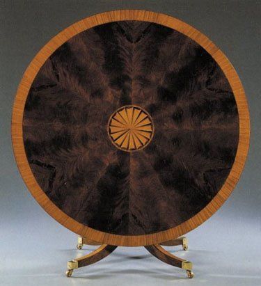 Walnut crotch with Premavera border and Premavera inlay with black dyed Costello