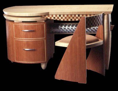 bubinga veneers and solids, figured maple, cocobolo, aluminum 60