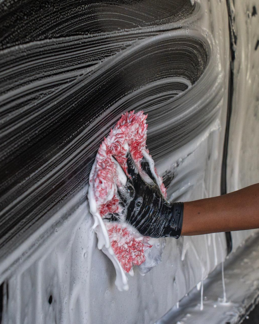 A close up of the rear end of a car