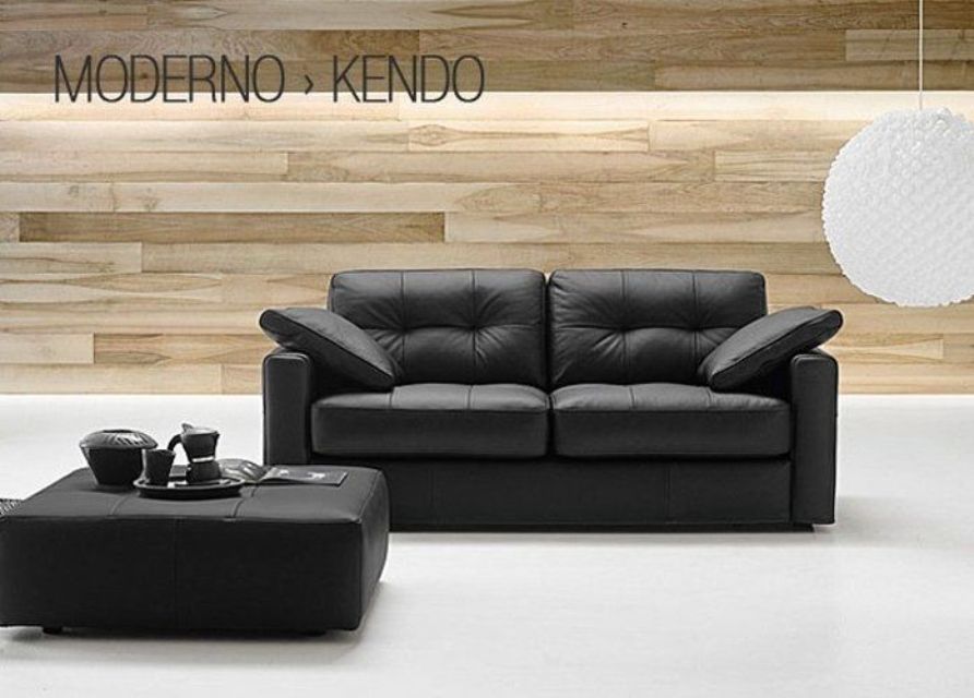 Divano a due posti nero