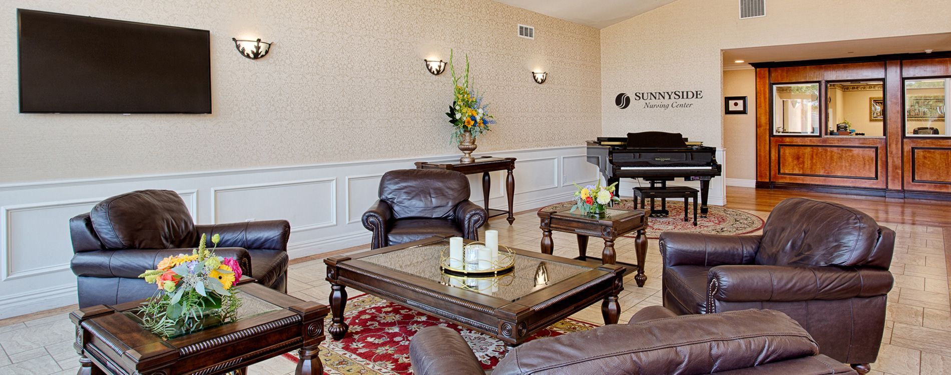 Piano Room | Sunnyside Nursing and Post-Acute Care