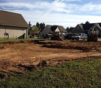 Empty Lot Space in a Housing Subdivision — Construction contractors in Cleveland, TN
