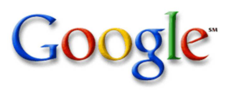 Google's old company logo.