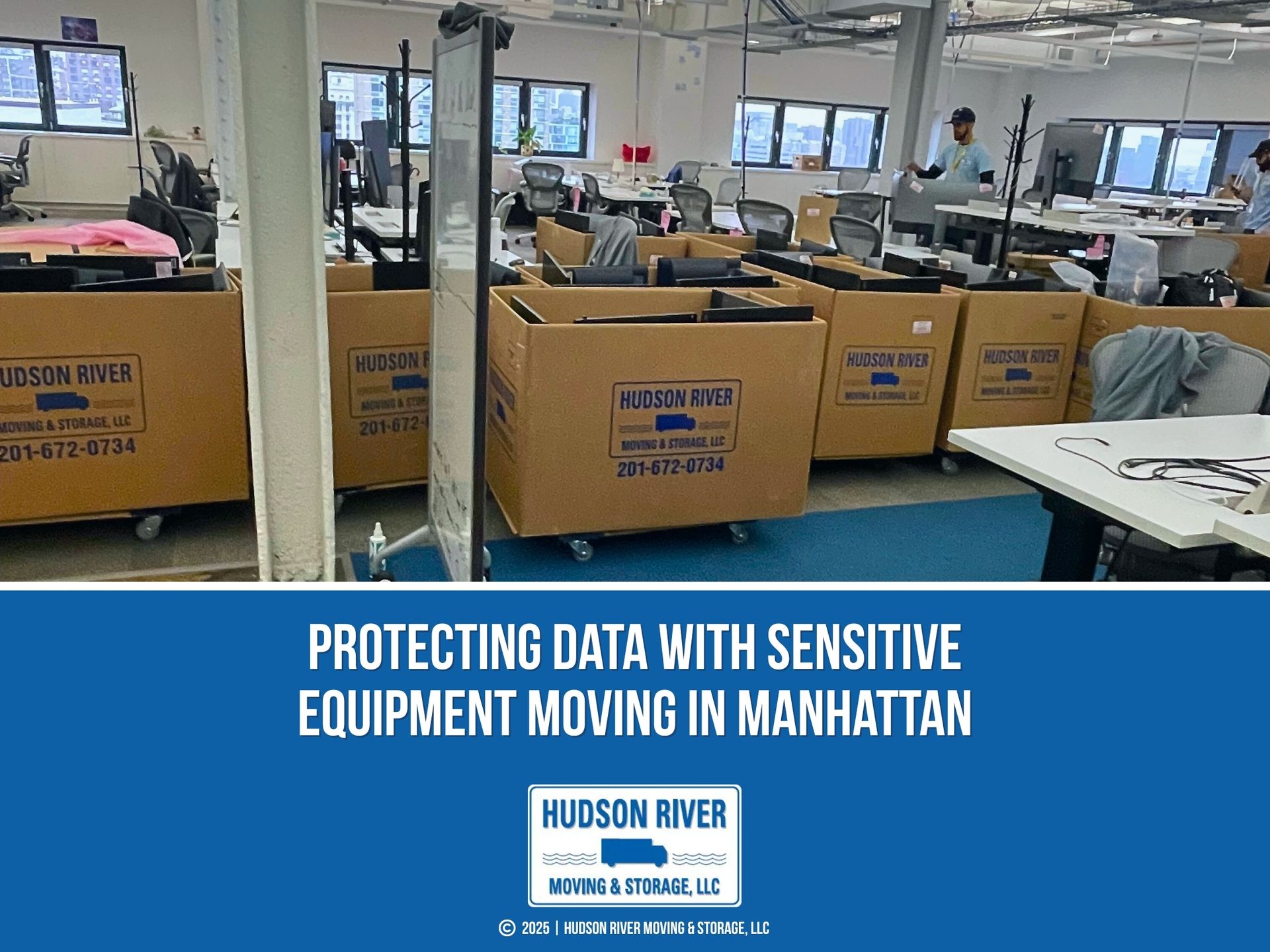 Featured_An office space being packed up, with large moving boxes labeled 