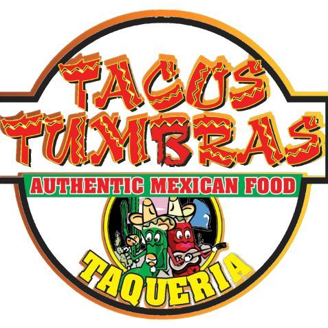 A logo for tacos yumbras authentic mexican food taqueria