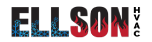 A logo for a company called ellison hvac