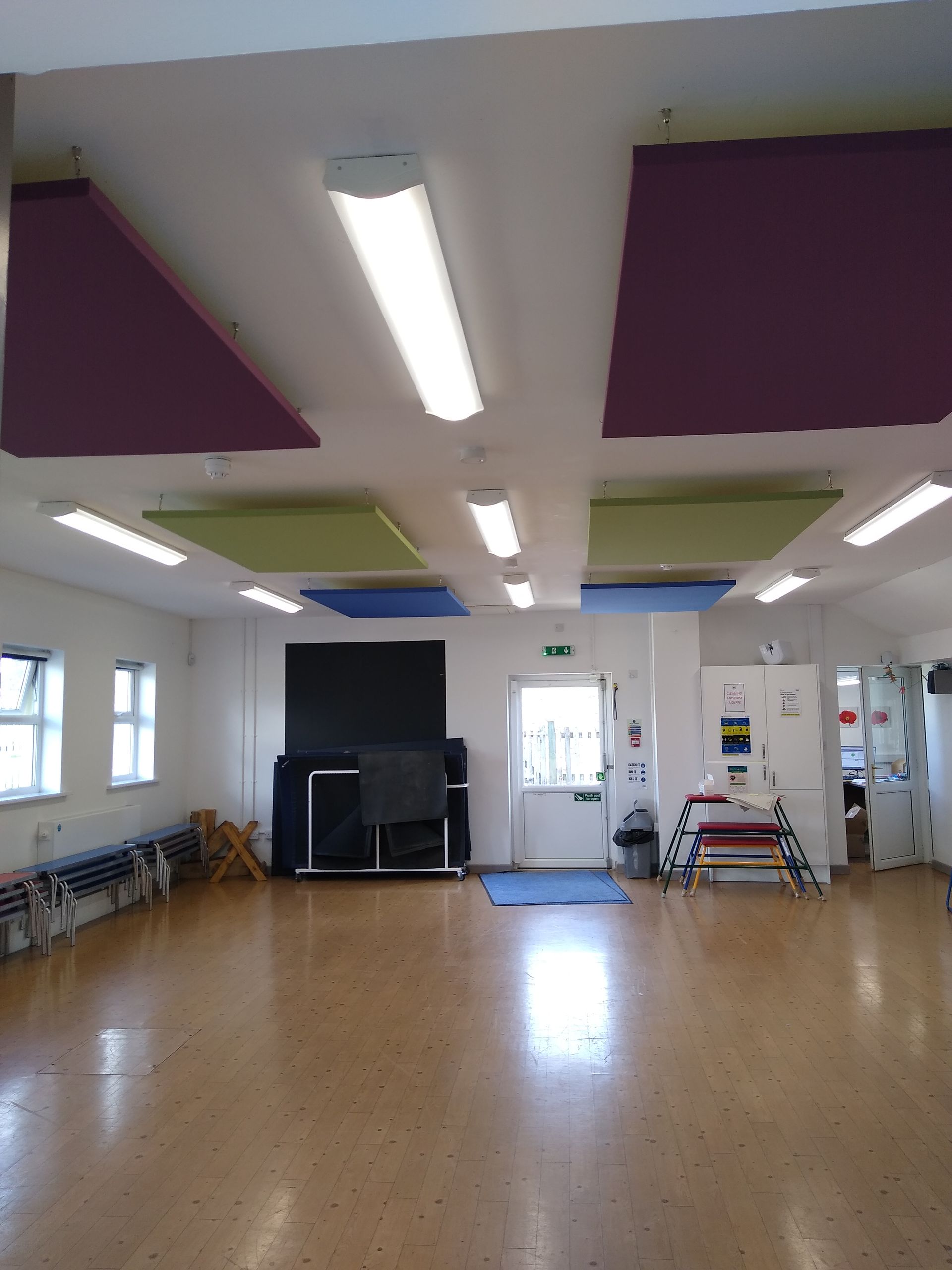 Village hall acoustic panels