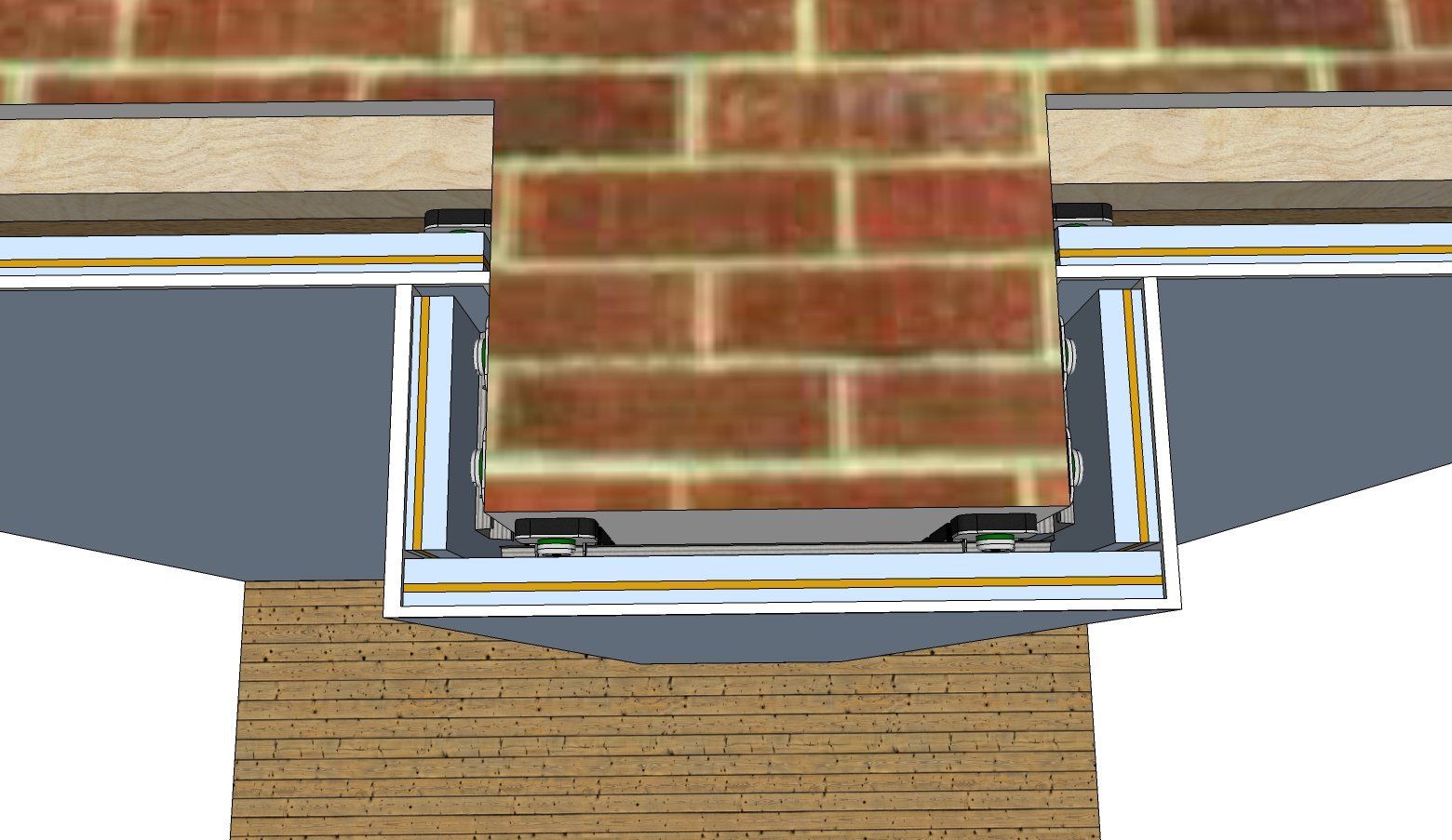 Soundproofing a chimney using the ReductoClip System