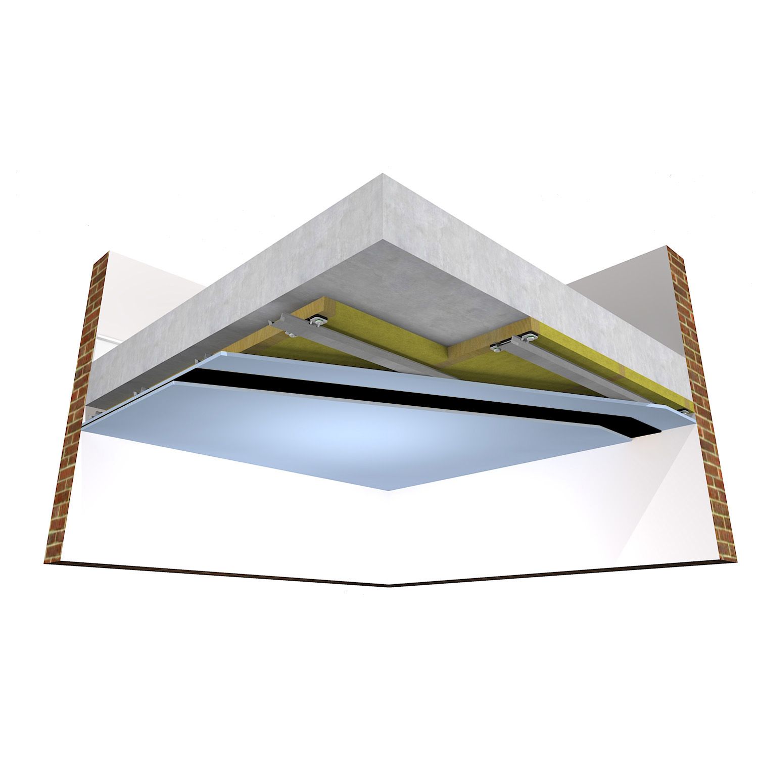 ReductoClip Concrete Ceiling System