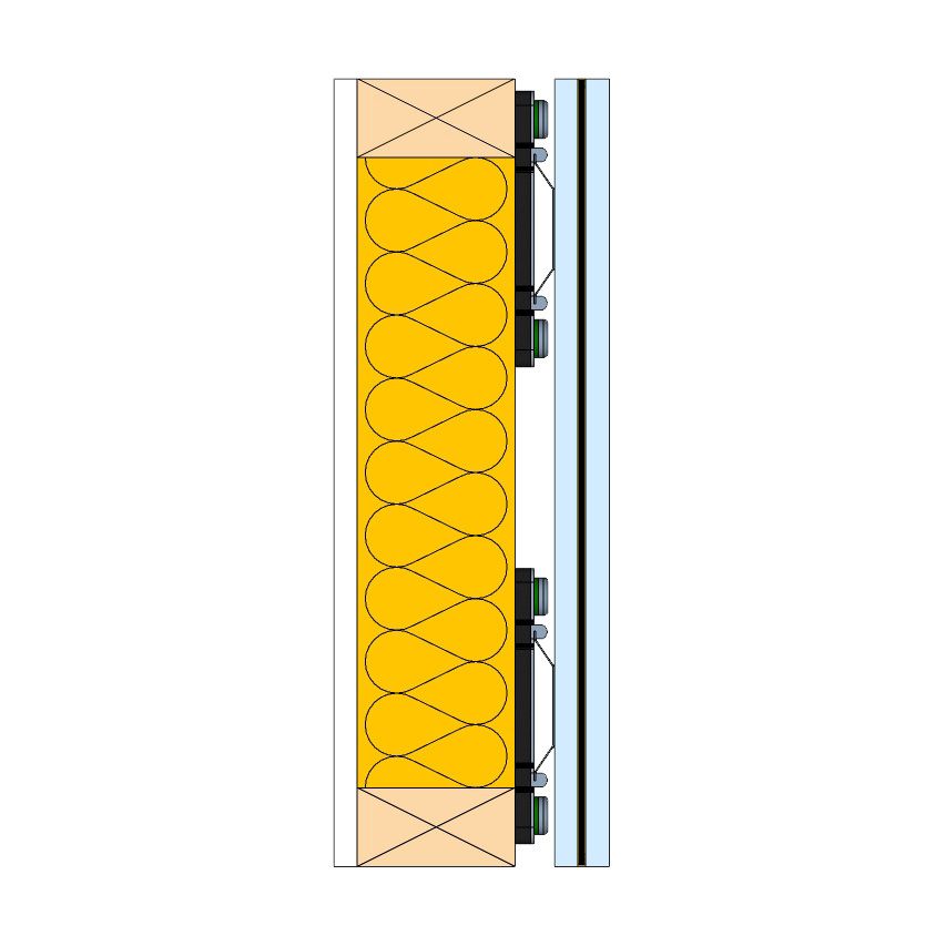 ProSound ReductoClip Direct System Stud Wall CAD Profile