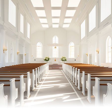 Sound absorption panels in a church 