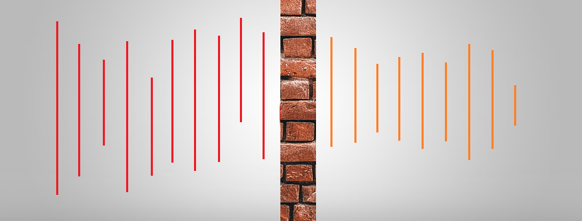 Soundwaves passing through a brick wall