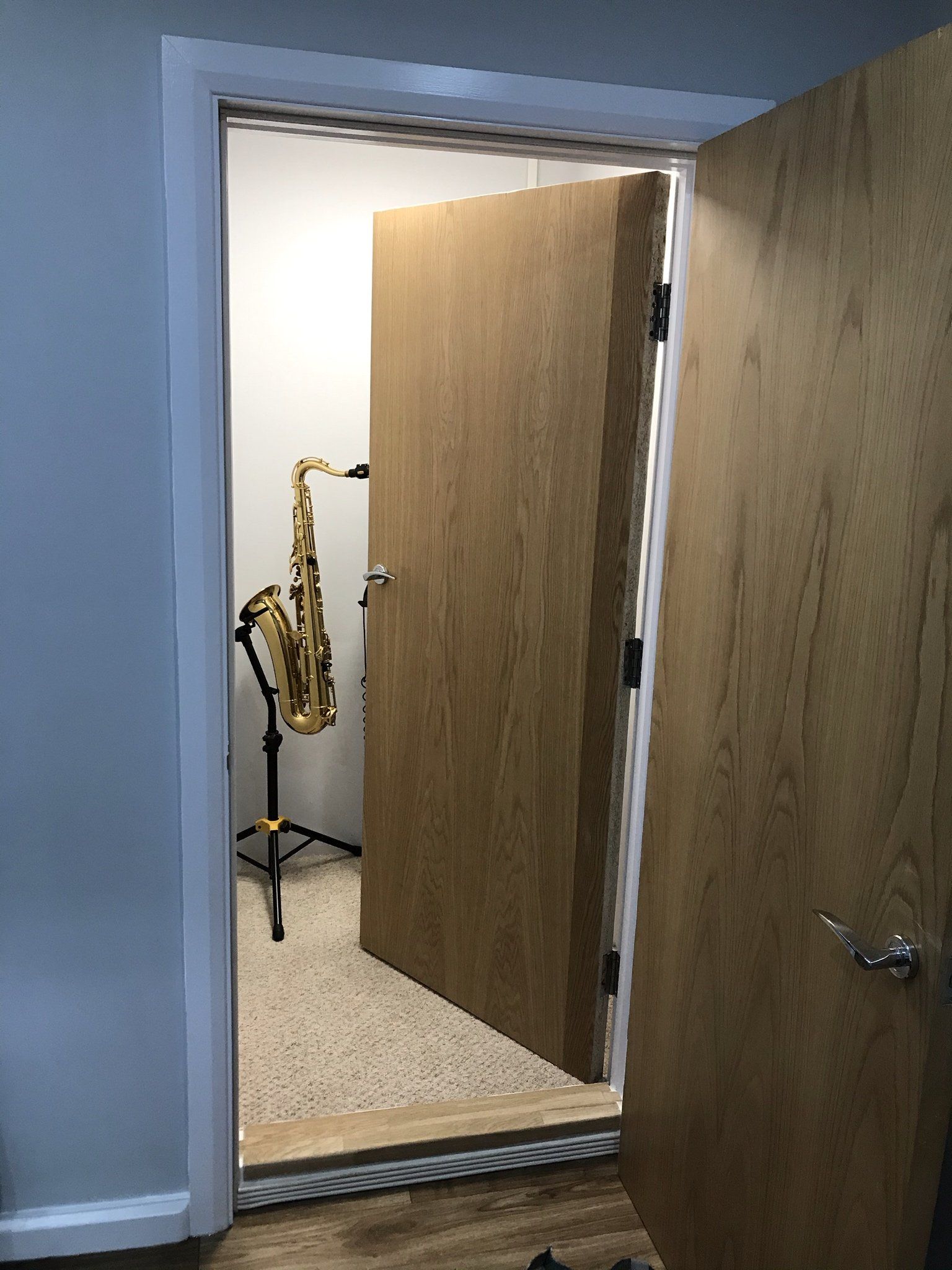 Music studio door