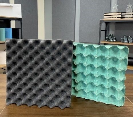 Foam tiles and egg boxes