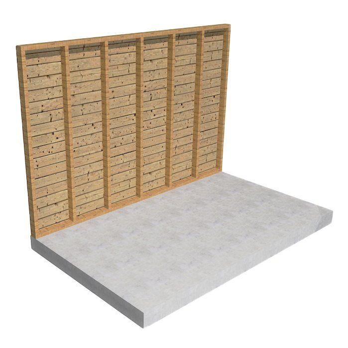 Timber wall