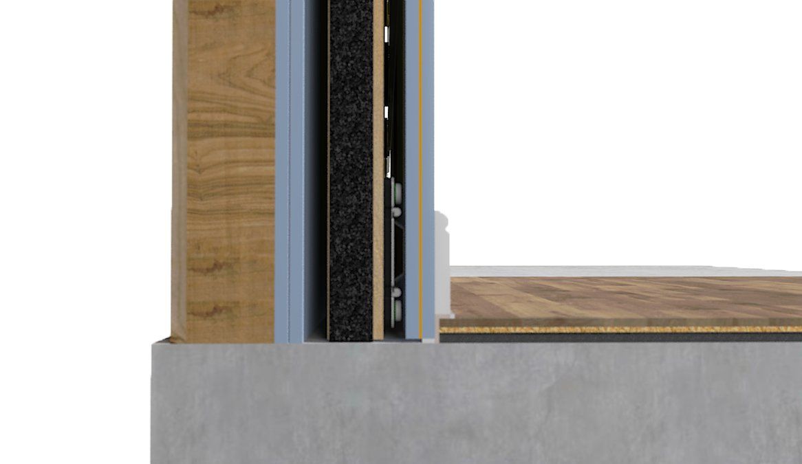 ProSound ReductoClip room within a room. Walls meet floor