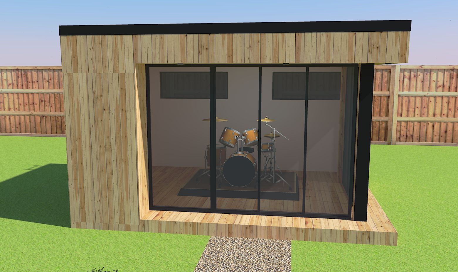 Soundproofed Garden Room 