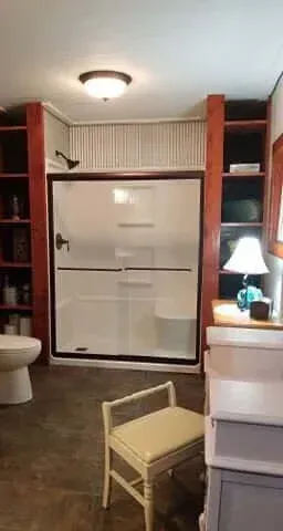 Bathroom with a shower