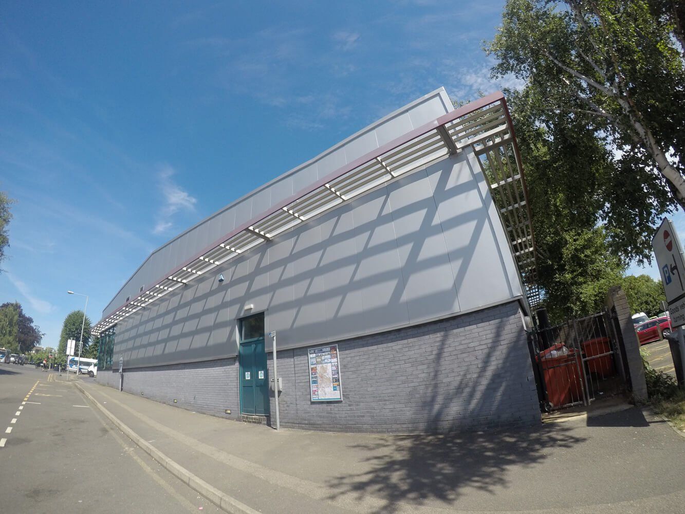 outside of a building