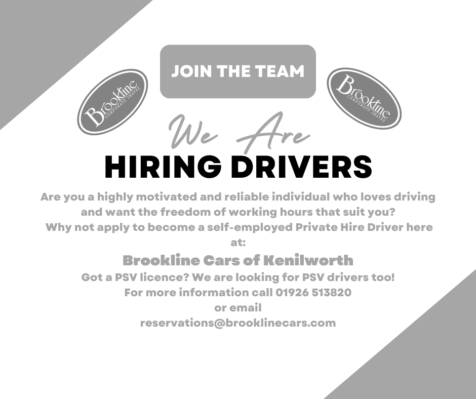 We are hiring coach and private hire drivers