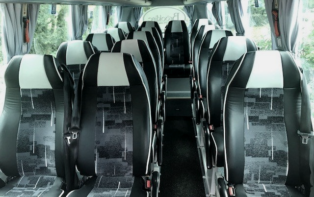 Our Executive 16 Seater Mini-Coach interior