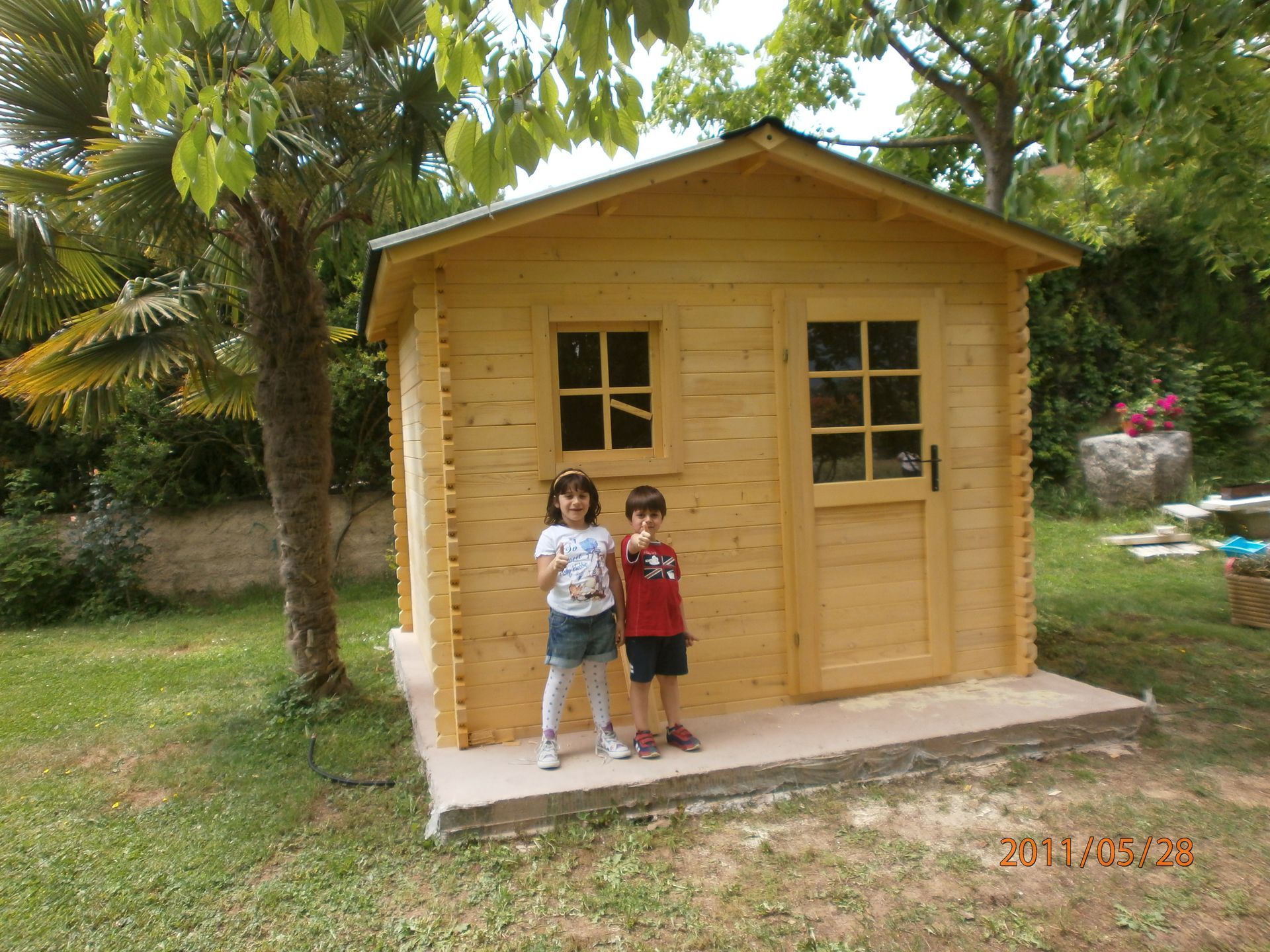 casetta in legno giardino