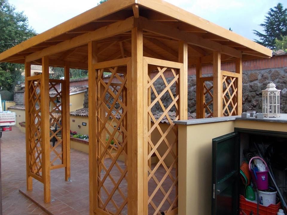 gazebo in legno