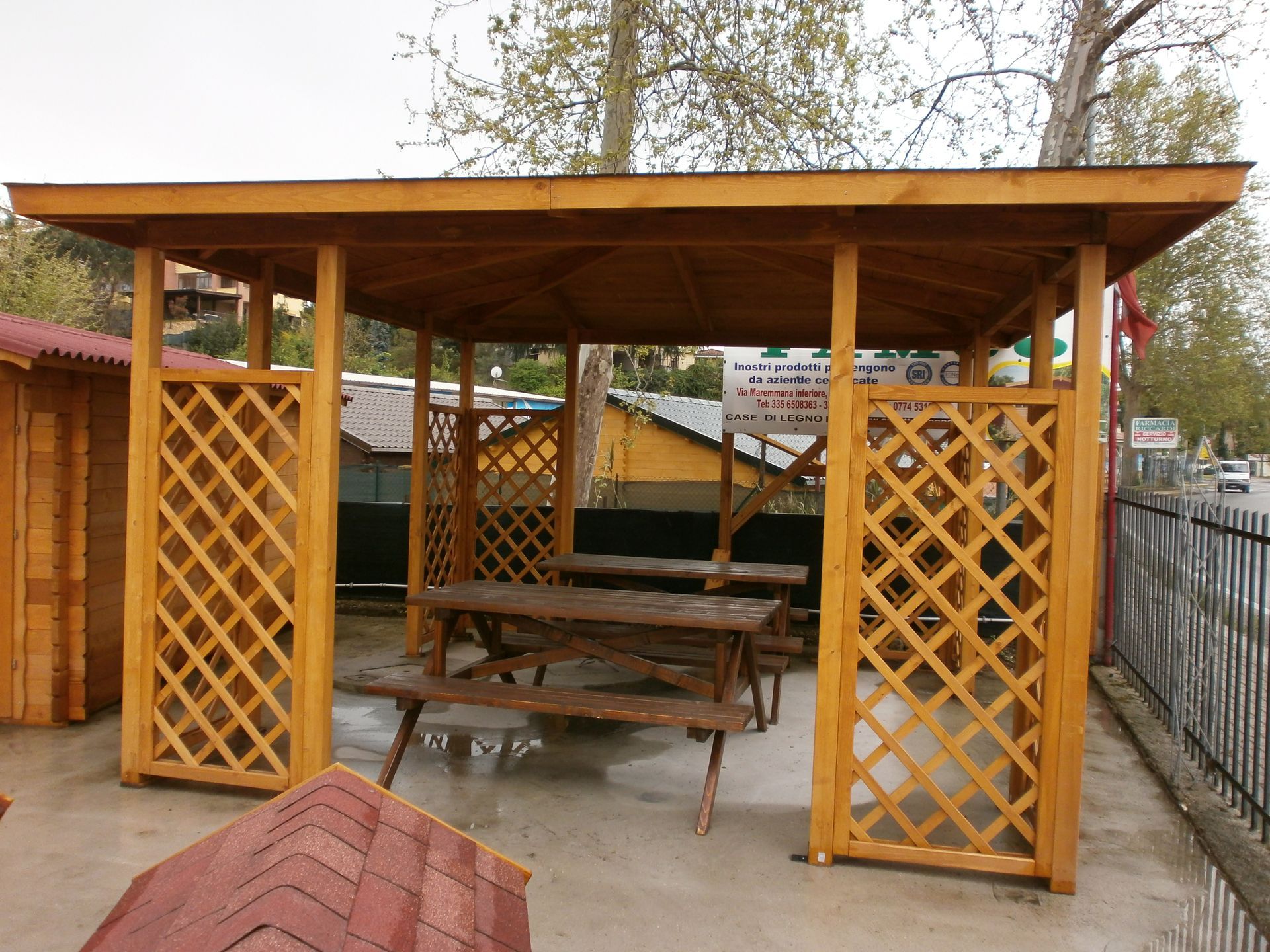 gazebo in legno