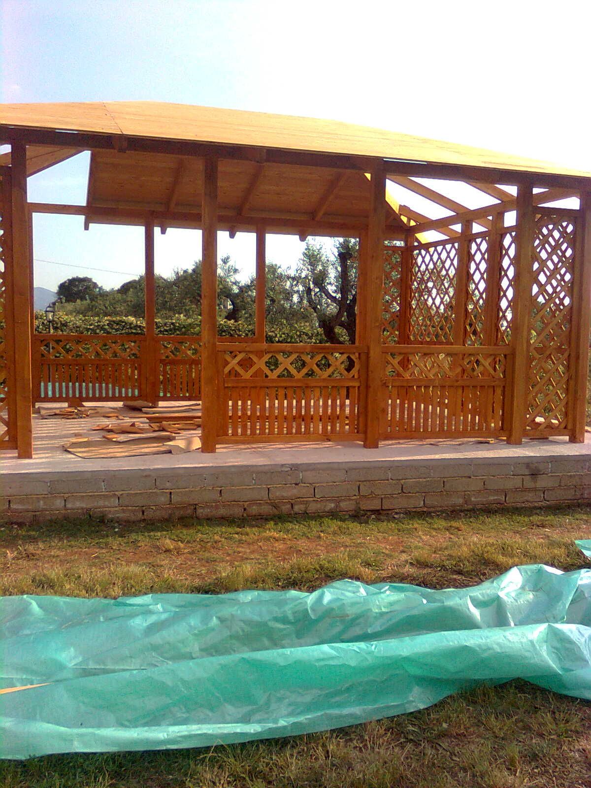 gazebo in legno