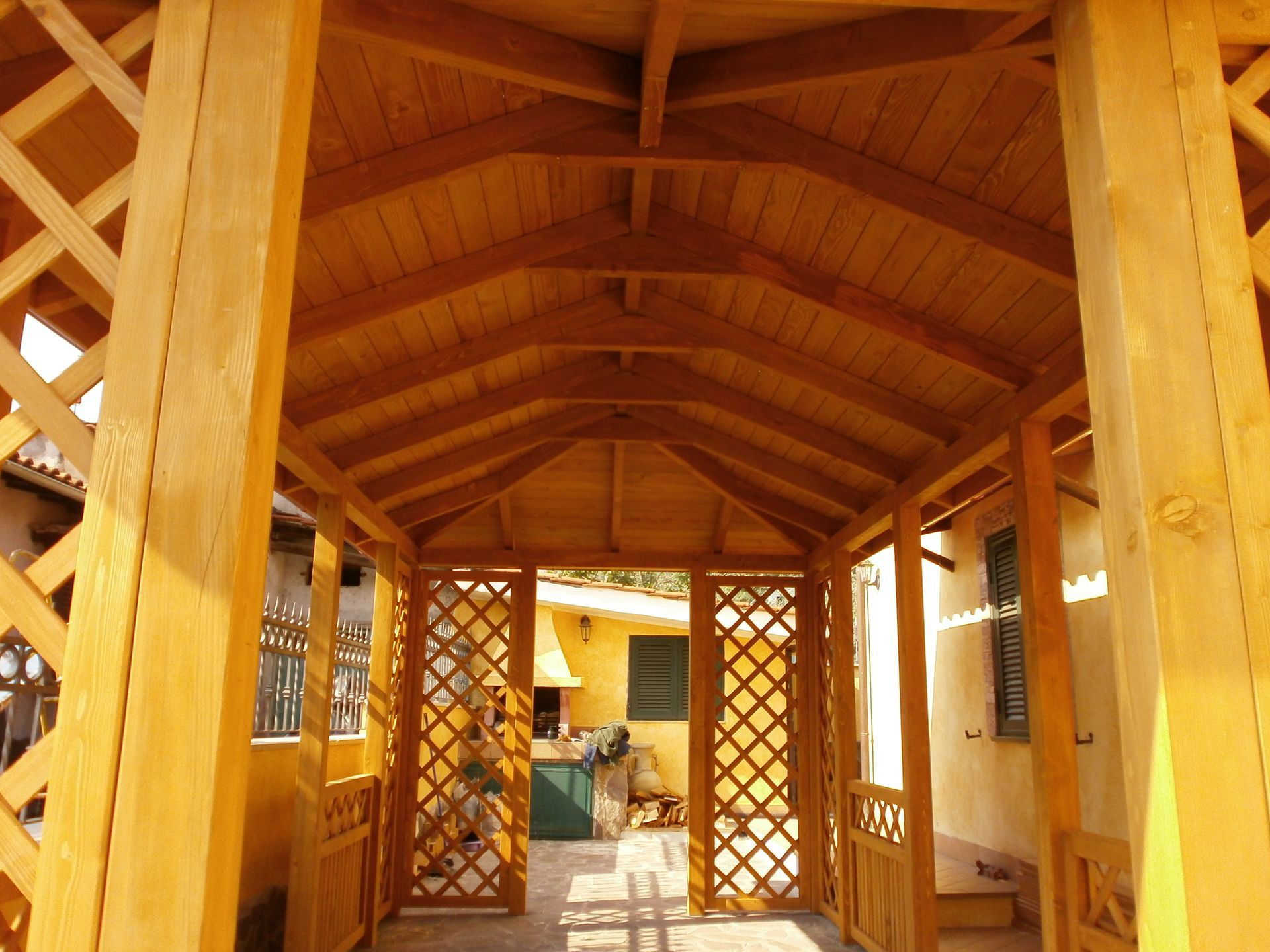 gazebo in legno
