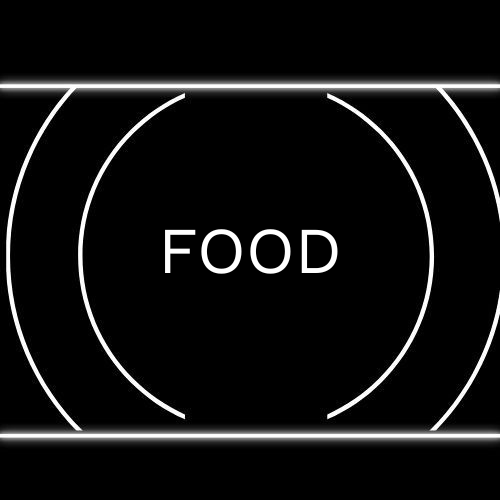 A sign up button is surrounded by white circles on a black background.