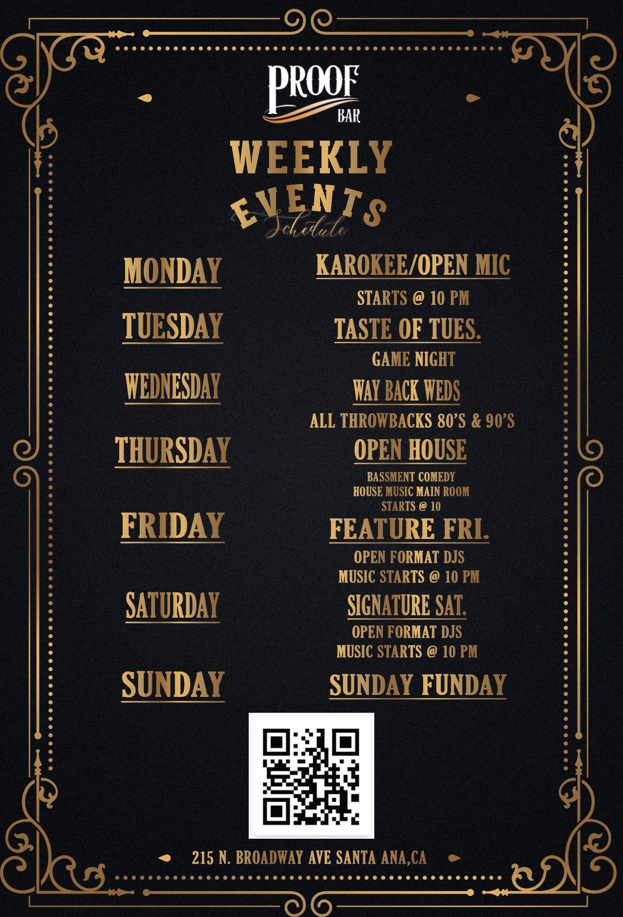 A poster for proof presents back in the alley