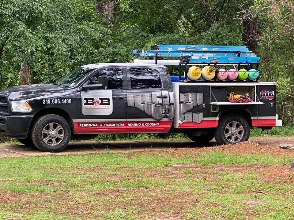 Man Cleaning Aircon Filter ─ Stonewall, LA ─ B & B AC Service & Repair