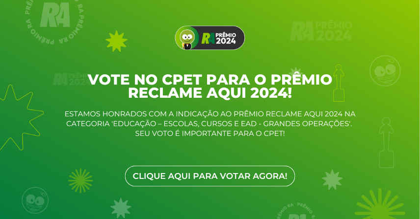 O CPET é indicado ao Prêmio Reclame Aqui 2024