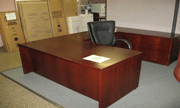 Large used wood desk