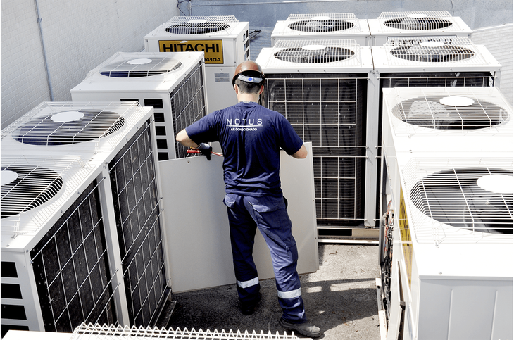Instalação de Unidades de climatização ar condicionado, ventilação e exaustão, reformas.