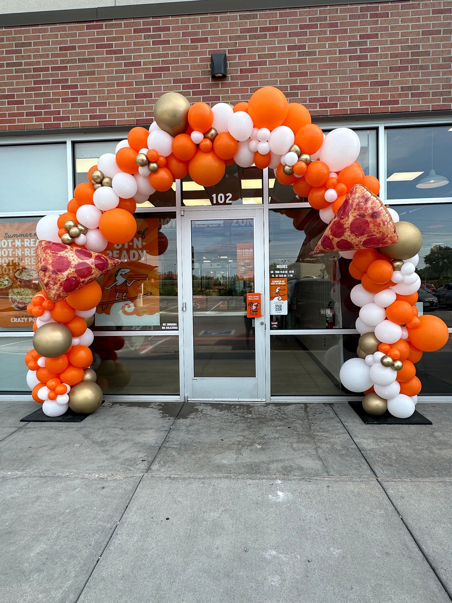 Grand Opening arch for Little Ceasers