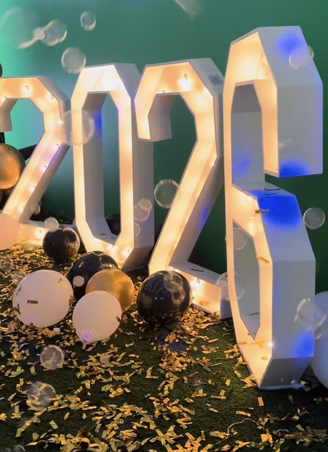 Marquee Lighted Letters for New Years Eve