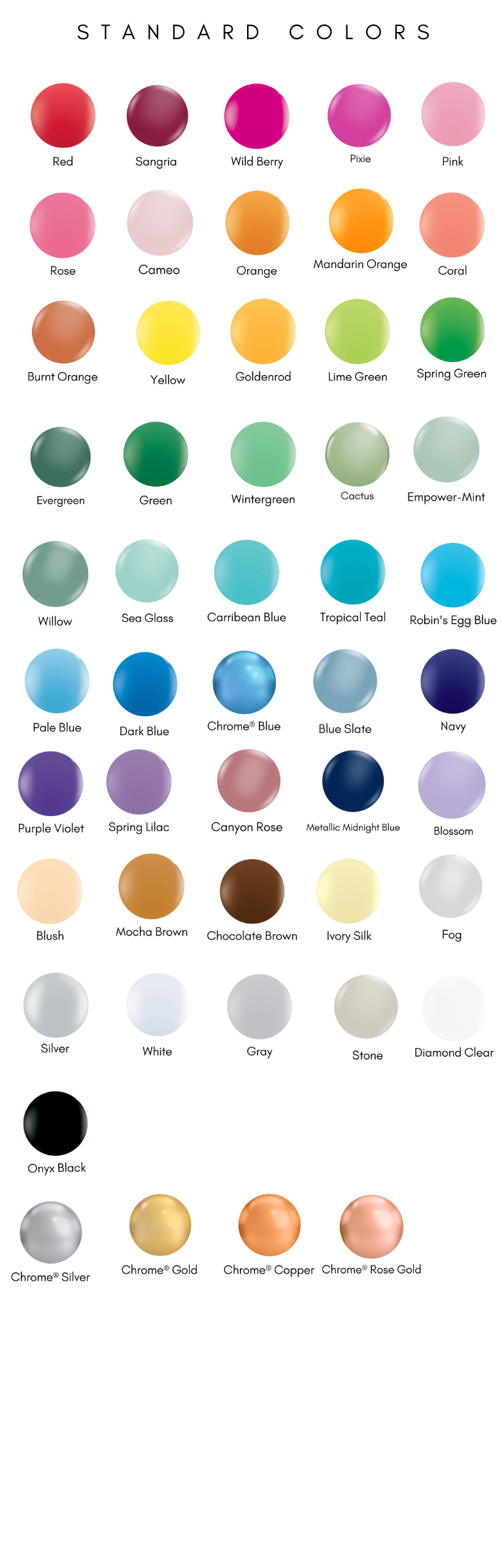 A bunch of different colored dots on a white background