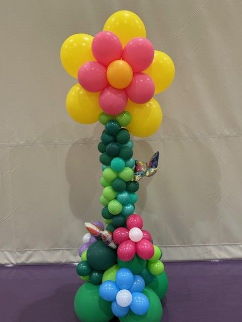 Flower Balloon Column