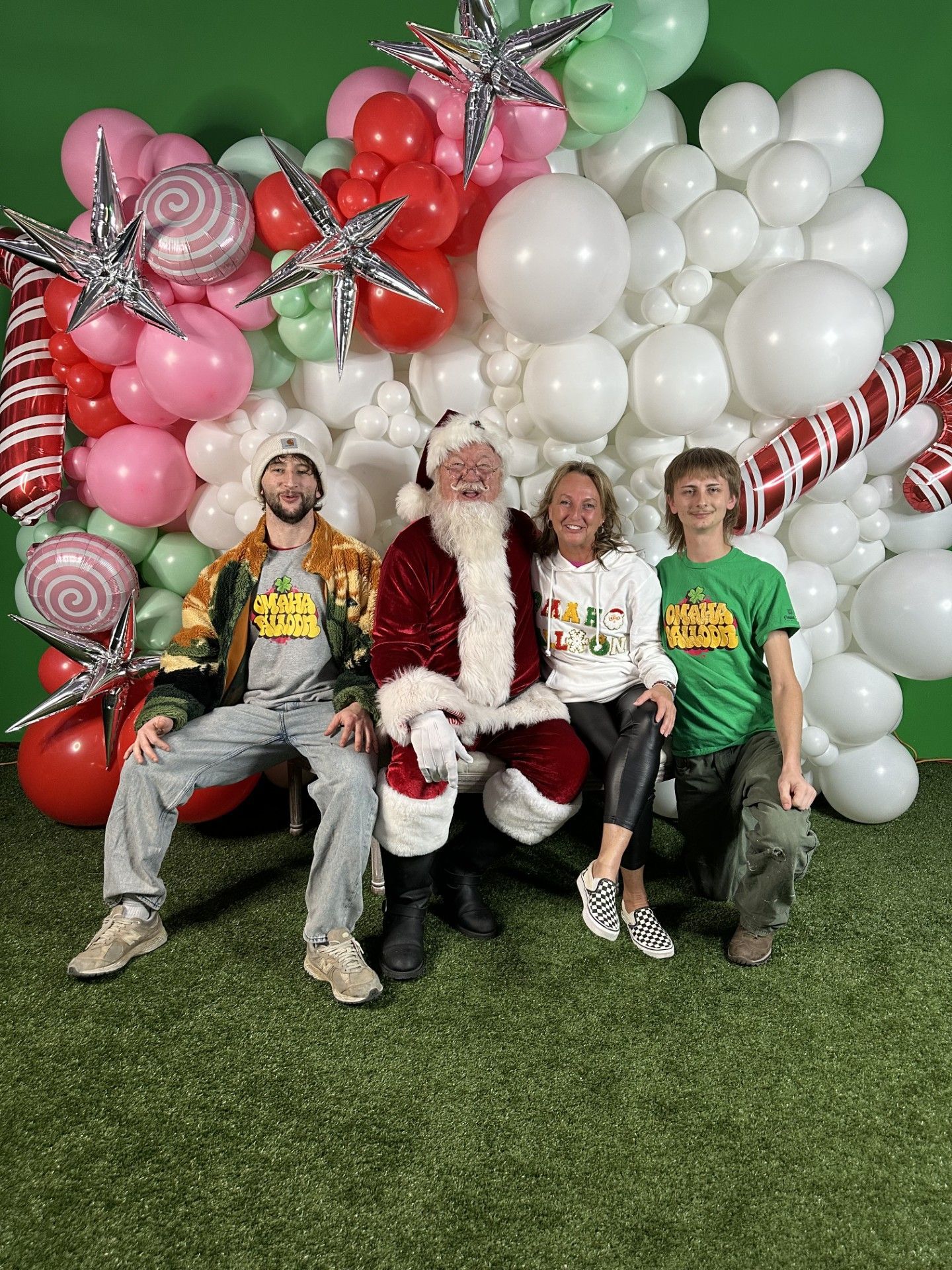 Santa Backdrop Balloon Wall 