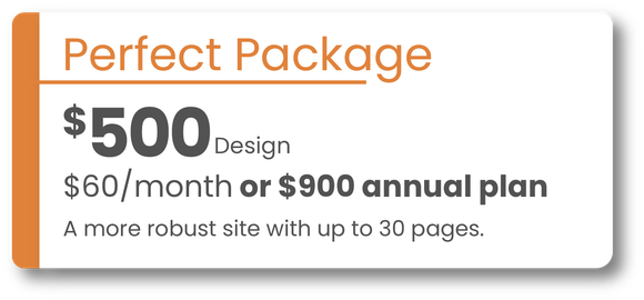 A perfect package for $ 500 a month or $ 900 annual plan