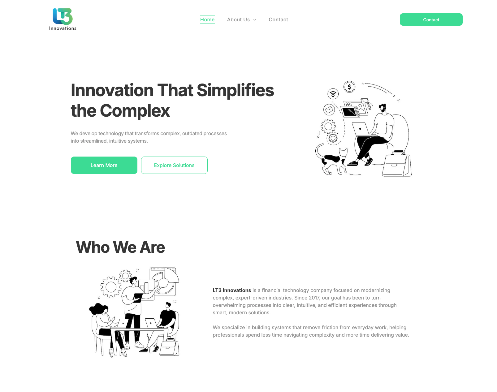 The homepage of a website called changing ways