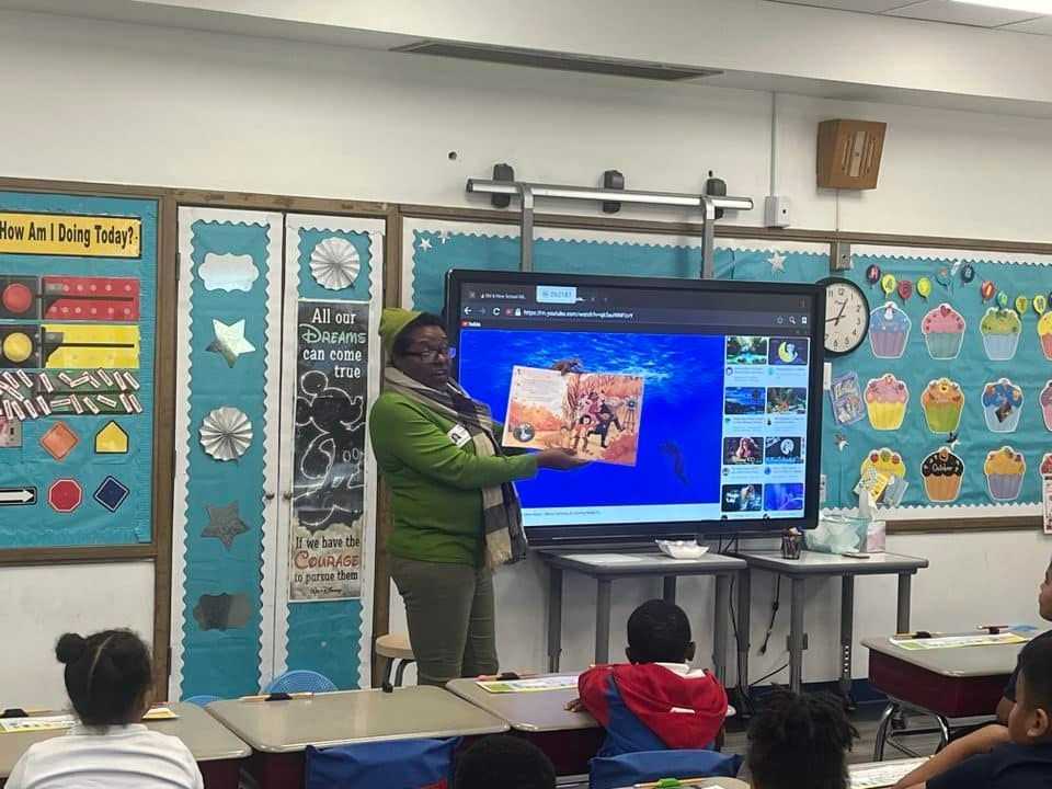 Link NEED NAME reading to a class of students from SCHOOL